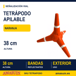 Tetrápodo Apilable Naranja