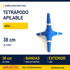 Tetrápodo Apilable Azul