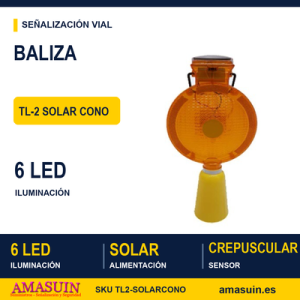 Baliza Led Cono TL-2 Solar