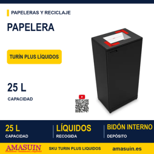 Papelera Turín Plus Líquidos