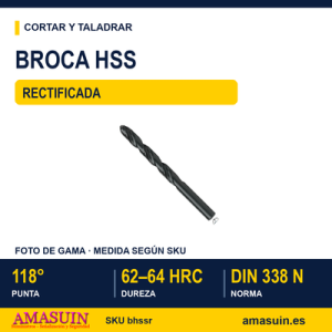 Broca HSS Rectificada.