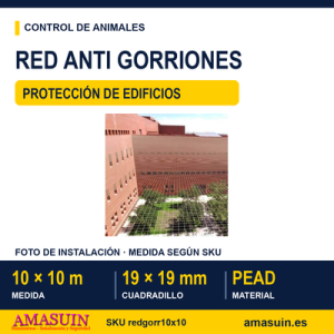 Red Anti Gorriones 10x10 Metros.