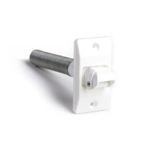 Polea orientable con muelle - BLISTER POLEA ORIENTABLE DE PLÁSTICO BLANCO
