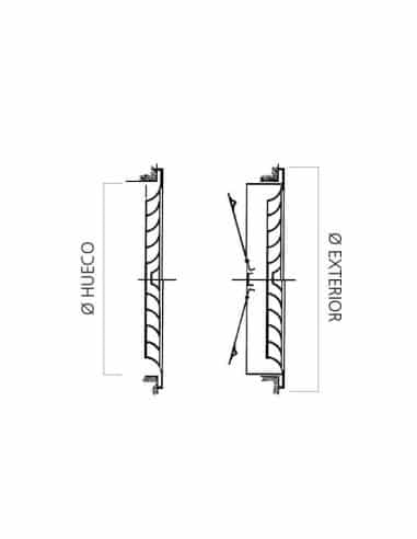 Difusor redondo con anillos regulables - DIFUSOR REDONDO REGULABLE 300 MM X 12" 3 Difusor redondo con anillos regulables - DIFUSOR REDONDO REGULABLE 300 MM X 12" 2