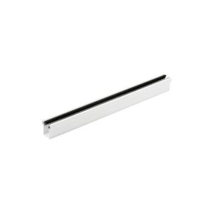 GUIA V-25 ALETA PLANA LACADA BLANCA CON FELPA TIRA 2 MT