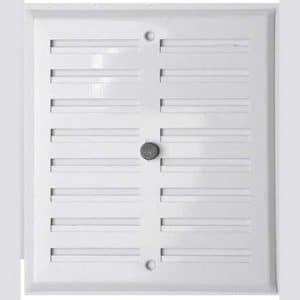 Rejilla de aluminio con regulación - REJILLA 17 X 19 REGULABLE BLANCA