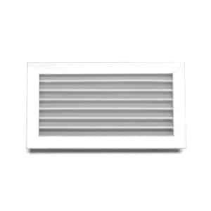 Rejilla de lamas fijas - REJILLA DE LAMAS FIJAS 50 X 25 CM BLANCA