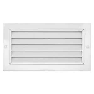 Rejilla de puerta con contramarco - REJILLA DE PUERTA CON CONTRAMARCO 30 X 15 CM BLANCA