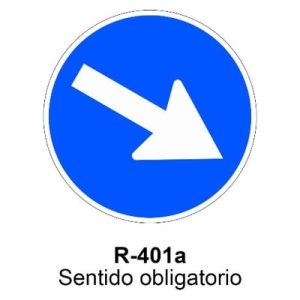 Señal Acero MOPU R401A Paso obligatorio