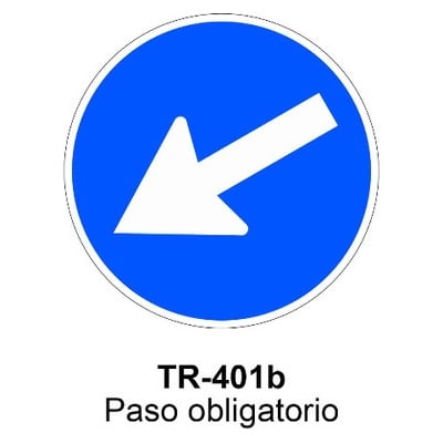 Señal Acero MOPU TR401B Paso obligatorio 1 Señal Acero MOPU TR401B Paso obligatorio