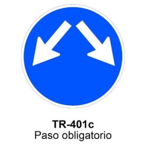 Señal Acero MOPU TR401C Paso obligatorio
