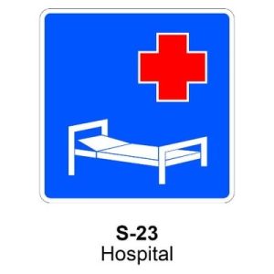 Señal Chapa Económica S23 Hospital