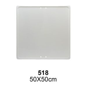 Señal Chapa Económica 518 Placa genérica cuadrada Blanca