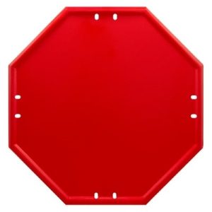 Señal Chapa Económica 520 Placa genérica octogonal Roja