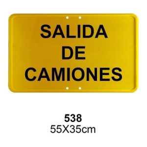 Señal Chapa Económica 538 Placa amarilla 55x35 cm con vinilo
