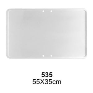 Señal Chapa Económica 535 Placa blanca 55x35 cm sin vinilo