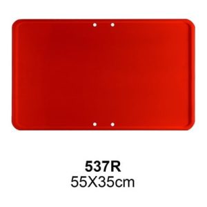 Señal Chapa Económica 537R Placa roja 55x35 cm sin vinilo