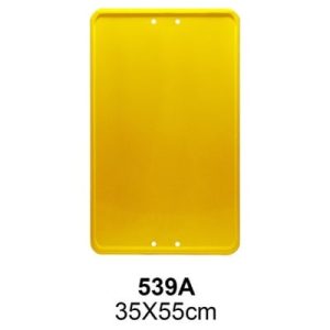 Señal Chapa Económica 539A Placa amarilla 35x55 cm sin vinilo