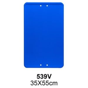 Señal Chapa Económica 539V Placa azul 35x55 cm sin vinilo