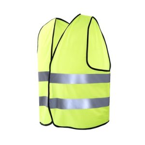 Chaleco de tráfico Chintex 1060 amarillo AV con cierre de velcro y bandas reflectantes