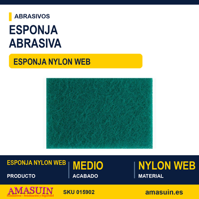 Esponja Nylon Web Medio. 1 Esponja Nylon Web Medio.