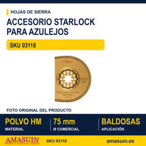 STARLOCK AZULEJO C.GRUESO D.75MM