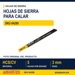 BLI.SIERRA CALAR 5 HOJAS U111C L.75MM