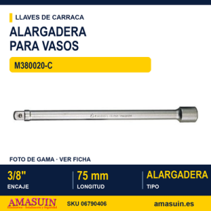M380020-C 3/8 ALARGADERA 3" 75 MM. M380020-C 38 ALARGADERA 3" 75 MM