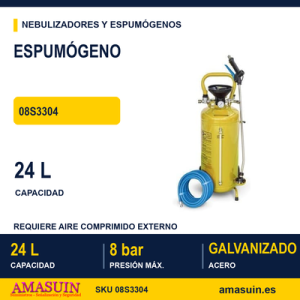 Espumógeno 08S3304 de 24 Litros Galvanizado