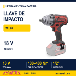 LLAVE DE IMPACTO 1/2" 18V IW L20