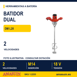 BATIDOR DUAL 18V DM L20