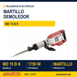 MARTILLO DEMOLEDOR HEX 30 MD 15 B K