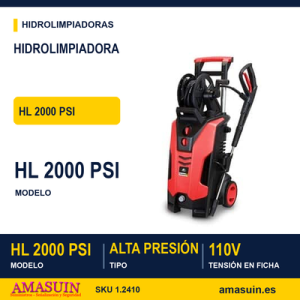 HIDROLIMPIADORA DE ALTA PRESIÓN 110V HL 2000 PSI