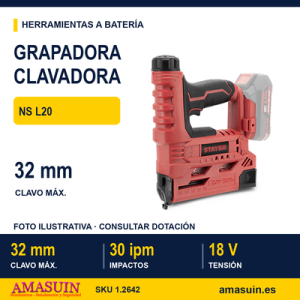 GRAPADORA CLAVADORA 18V NS L20