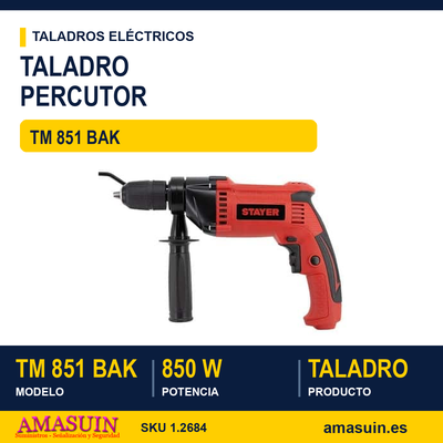 TALADRO PERCUTOR TM 851 BAK 1 TALADRO PERCUTOR TM 851 BAK