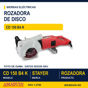 ROZADORA DE DISCO DE DIAMANTE (4 Discos de diamante) CD 150 B4 K