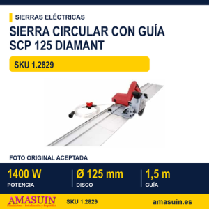 SIERRA CIRCULAR CON GUIA SCP 125 DIAMANT