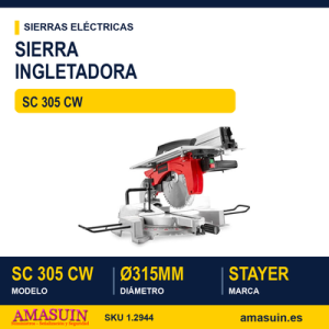 INGLETADORA COMBINADA DISCOS ø300, ø305 y ø315mm SC 305 CW