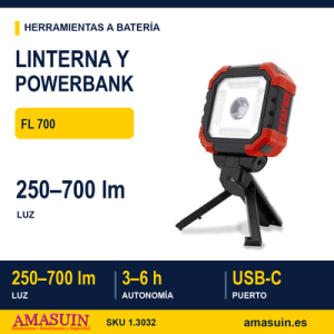 Linterna/Powerbank a Batería FL 700