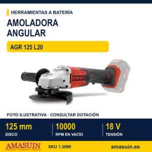 AMOLADORA ANGULAR 18V AGR 125 L20