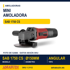 Mini Amoladora Angular Ø150 mm SAB 1750 CS