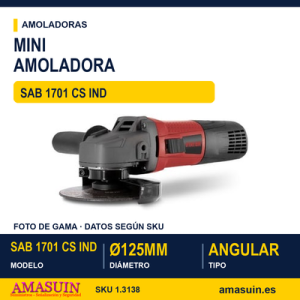 Mini Amoladora Angular Ø125 mm SAB 1701 CS IND