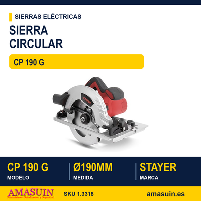 SIERRA CIRCULAR ø190 mm CP 190 G 1 SIERRA CIRCULAR ø190 mm CP 190 G