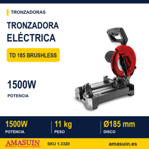TRONZADORA DE DISCO WIDIA ø185 mm TD 185 BRUSHLESS