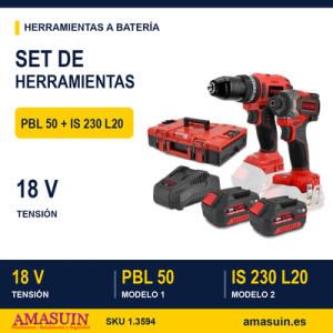 Set 18 V PBL 50 + IS 230 L20