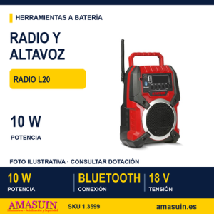 RADIO/ALTAVOZ BLUETOOTH A BATERÍA RADIO L20