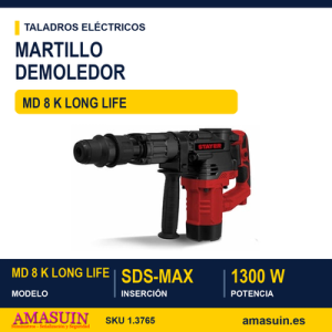 MARTILLO DEMOLEDOR SDS-MAX MD 8 K LONG LIFE