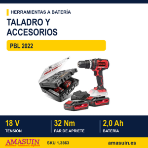 Set 18 V PBL 2022 + MALETÍN ACCESORIOS