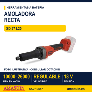 AMOLADORA RECTA PROFESIONAL SD 27 L20