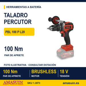 TALADRO / PERCUTOR / ATORNILLADOR 18V PBL 100 P L20